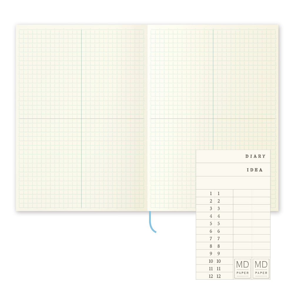 MIDORI - MD Notebook [A5] Grid Block 四分格/方眼罫