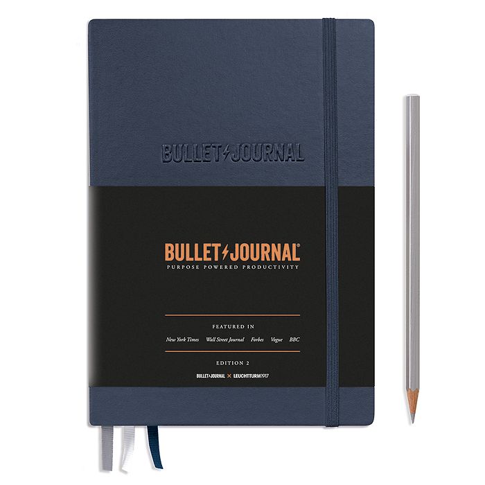 LEUCHTTRUM 1917 - Premium 120G Edition BULLET JOURNAL EDITION 2 A5 HARDCOVER NOTEBOOK - 206 Numbered Pages -  Dotted