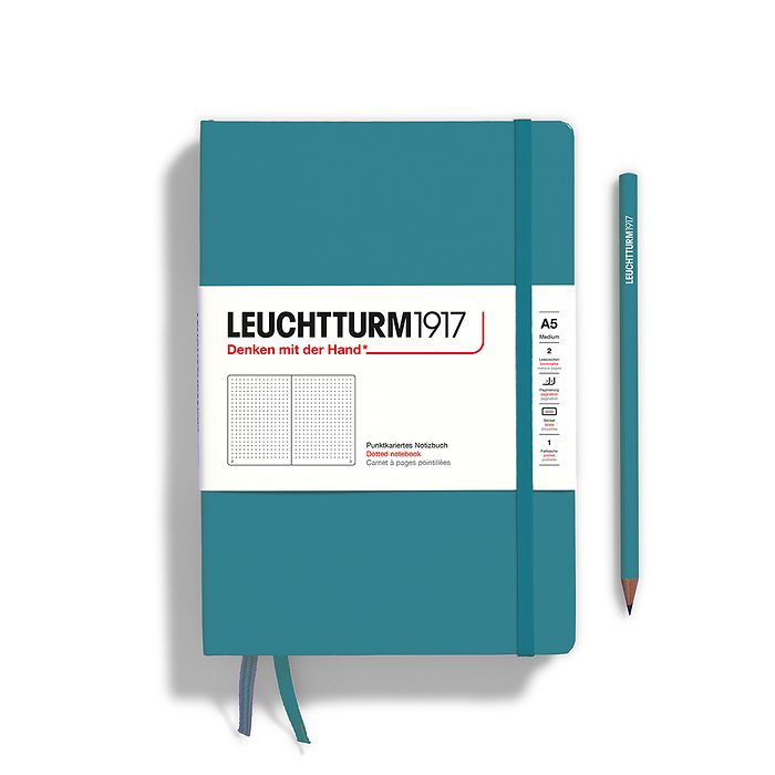LEUCHTTRUM 1917 – A5 Hardcover Notebook - 251 numbered pages - Ocean