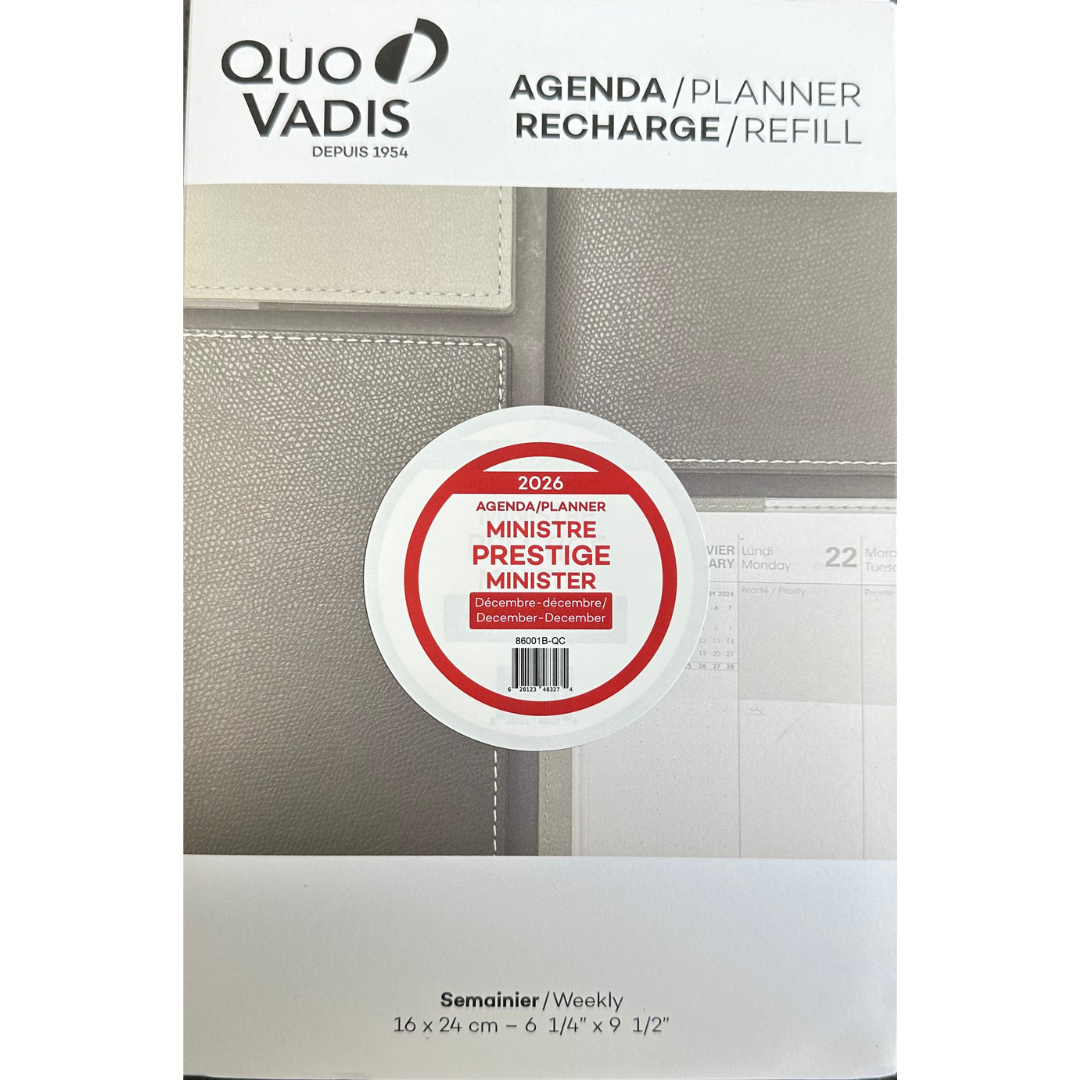 thumbnail image 2 of Quo Vadis 2023-2024 Refill For Principal Planner - Bi-Lingual (English 2 of 12