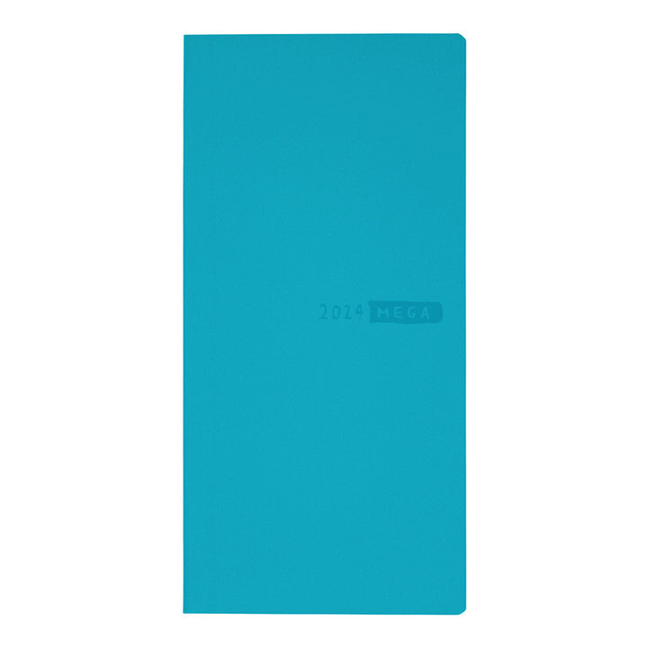Hobonichi Techo 2024 - Weeks MEGA Planner Book - Sneaker: Aqua Blue (English/Monday Start/January Start)