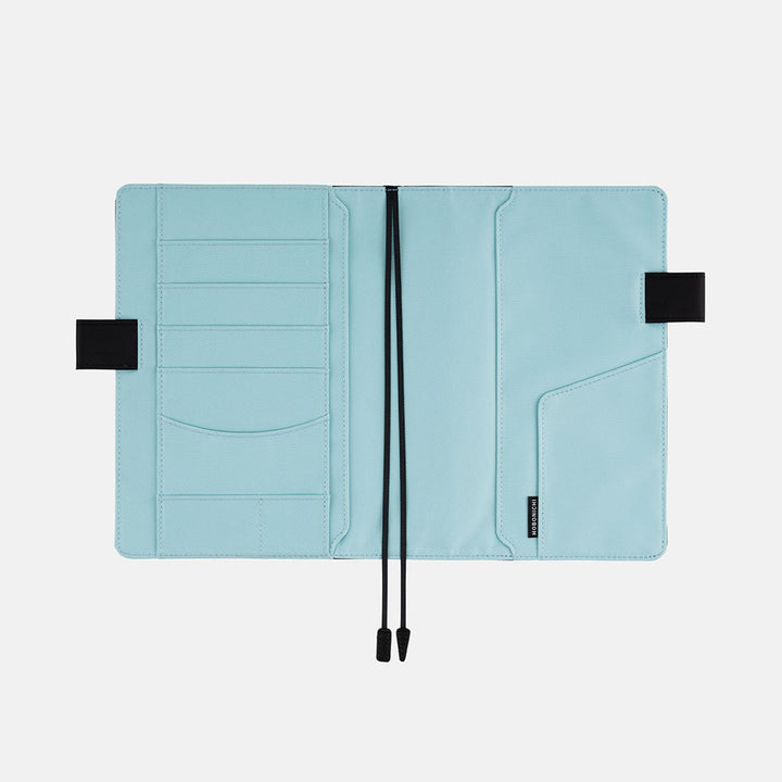 Hobonichi Techo 2024 - A5 Cover Only - Black x Clear Blue