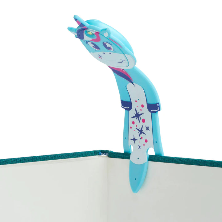 Thinking Gifts - LED Reading Light - Bookmark - Flexi Light Pals - Unicorn Blue - Buchan's Kerrisdale Stationery