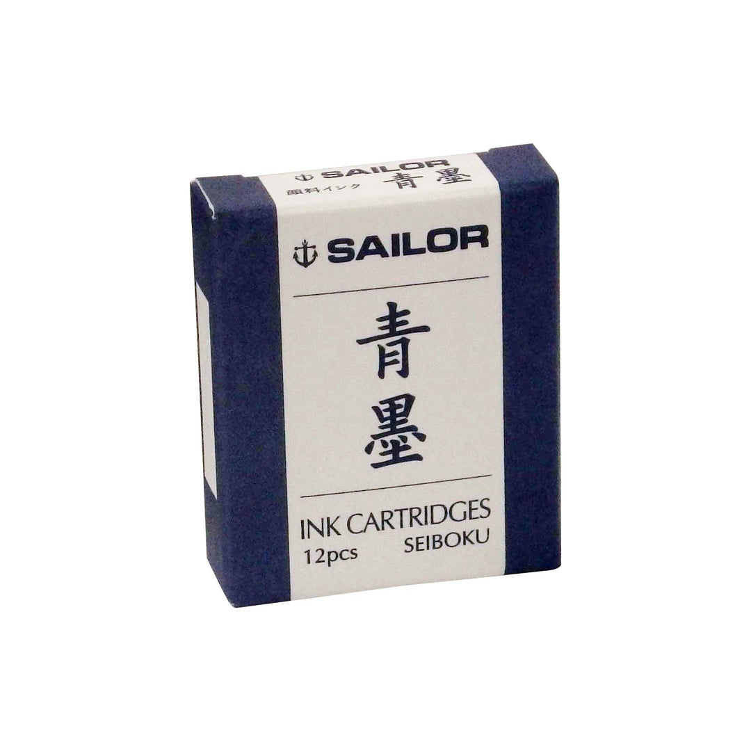 SAILOR PEN - Pigment Ink Cartridges (12 pack) - Seiboku (Blue) - Buchan's Kerrisdale Stationery