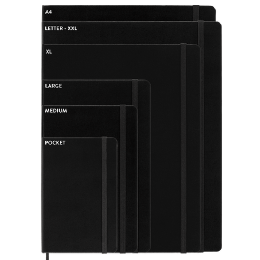 MOLESKINE – CLASSIC NOTEBOOK XXL (21.6X27.9CM - 8½X11”), HARDCOVER, RULED 192 PAGES – BLACK - Buchan's Kerrisdale Stationery
