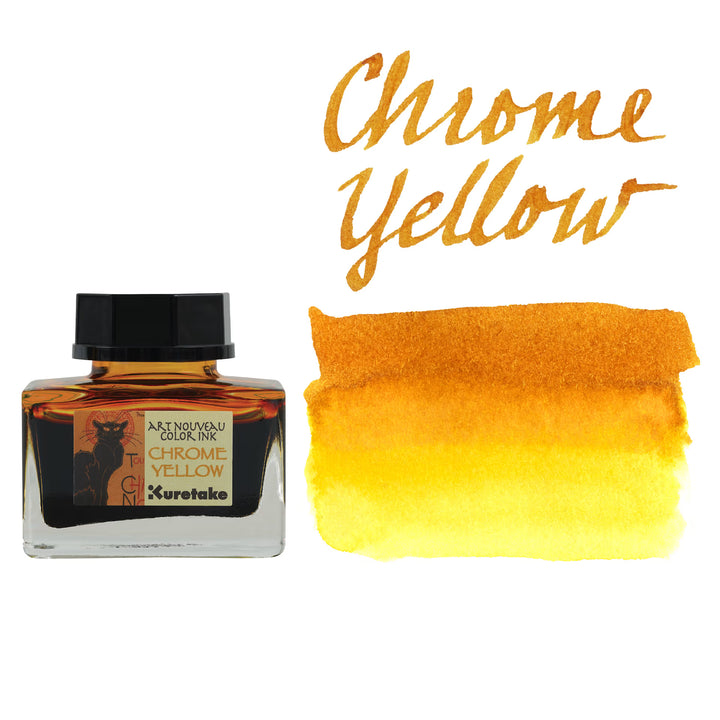 Kuretake Ink Cafe - Art Nouveau Colour Ink - Chrome Yellow