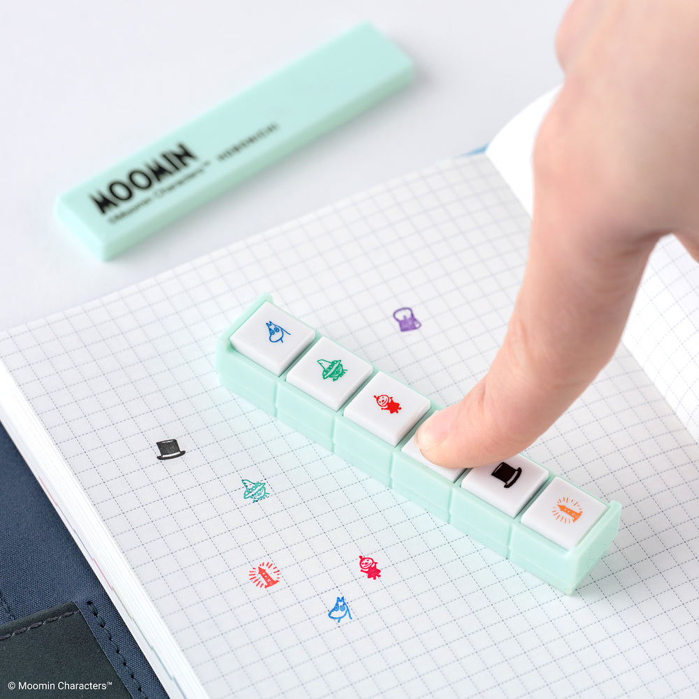 Hobonichi 2027 - Kodomo no Kao x Hobonichi: Pochitto6 Push-Button Stamp (Moomin)
