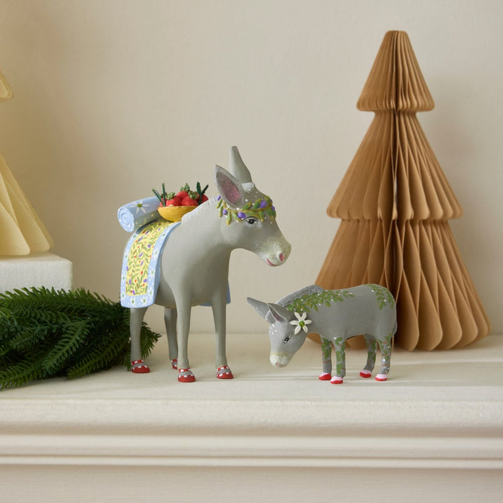 PATIENCE BREWSTER - Nativity Mother and Baby Donkey Figures