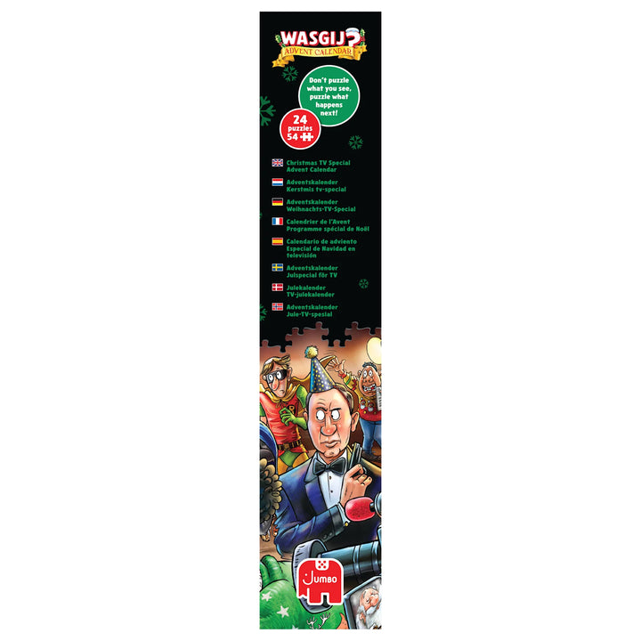 Wasgij -  2026 Advent Calendar, 24 Puzzles of 54 Pieces - Christmas TV Special