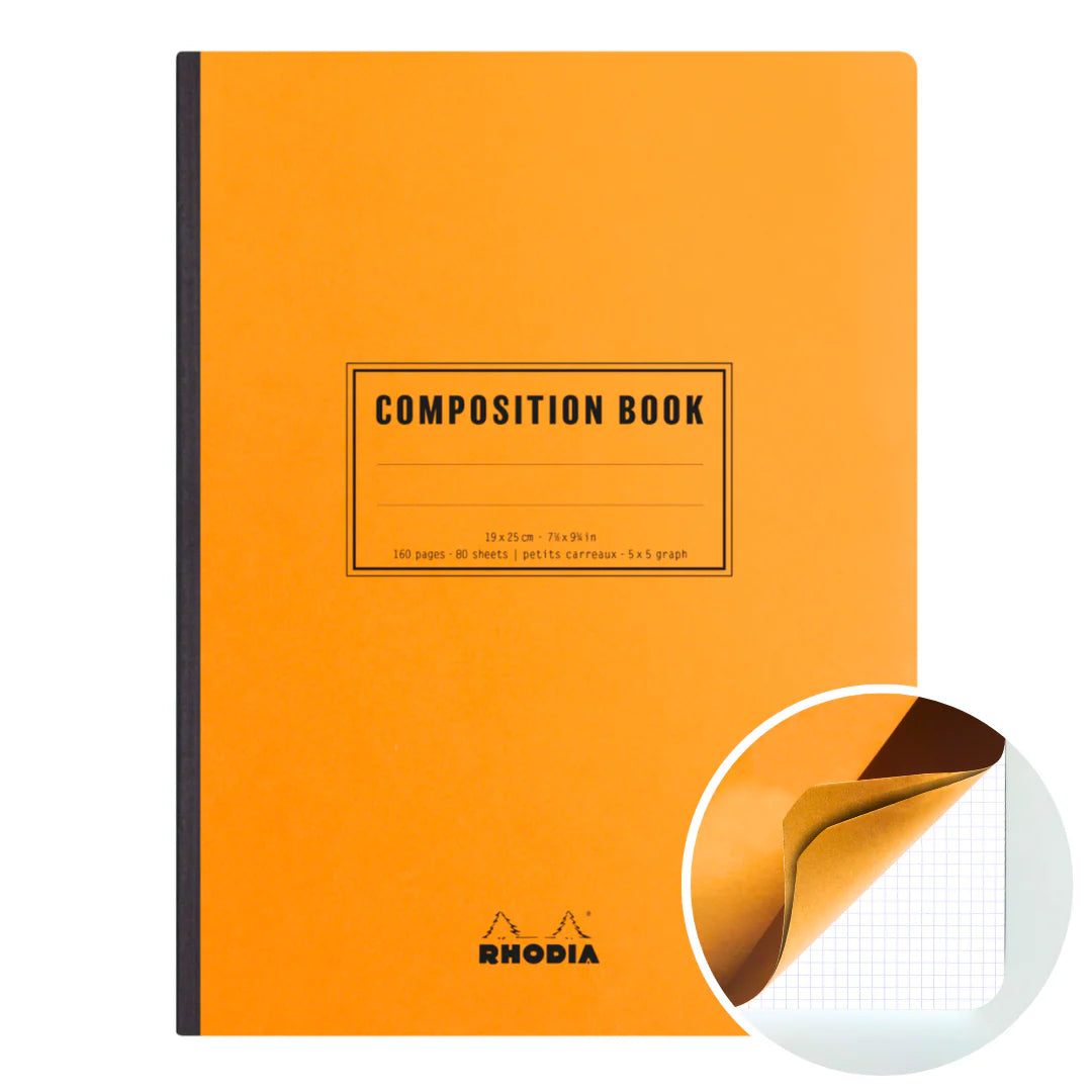 Rhodia - Sewn Bound Composition Book - B5 - 160 Pages - Orange – Buchan ...