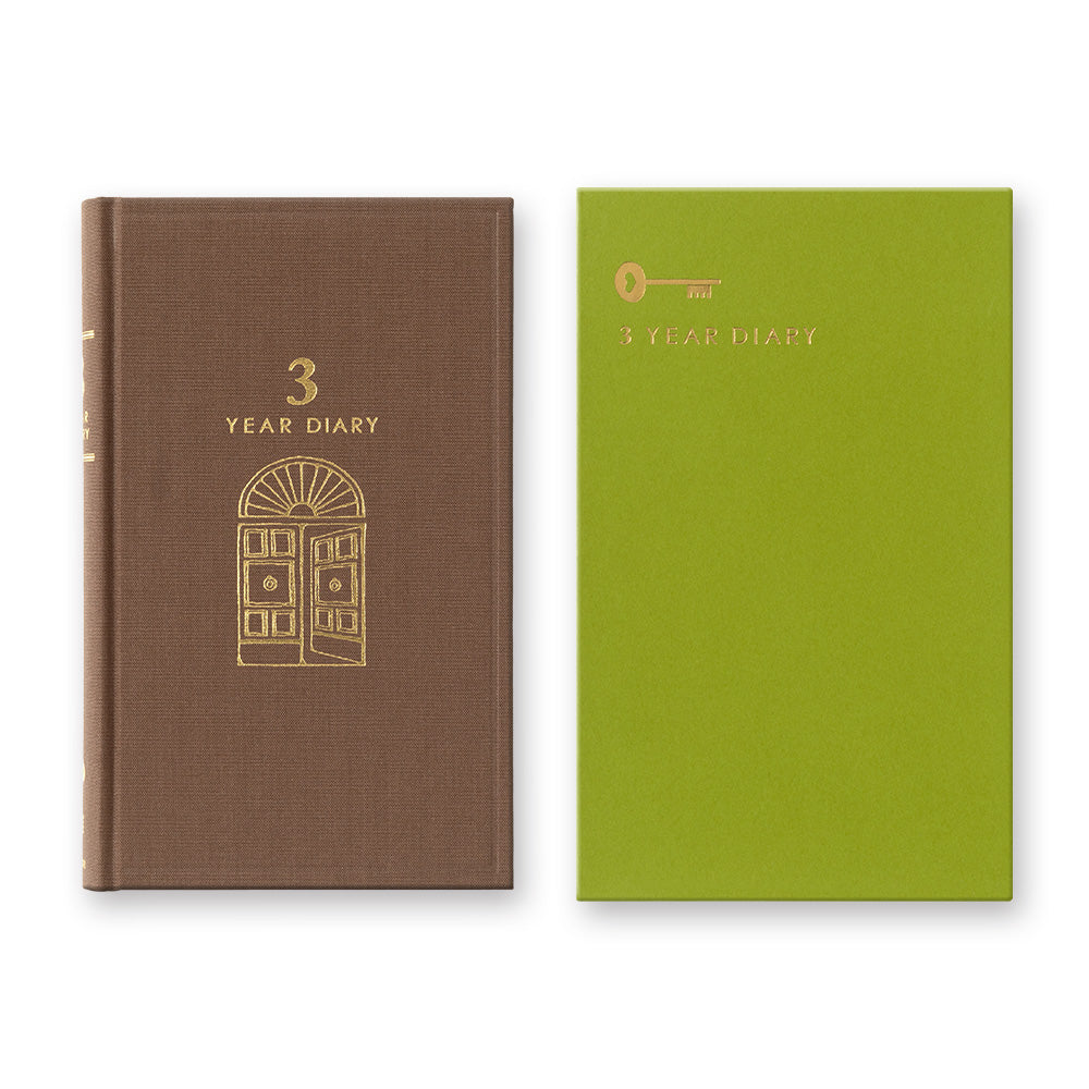 Midori - 3 Year Diary - Gate - Brown