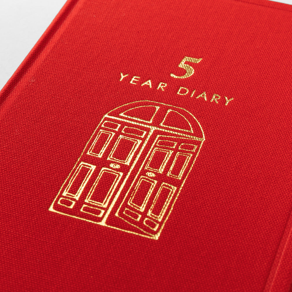 Midori - 5 Year Diary - Gate - Red