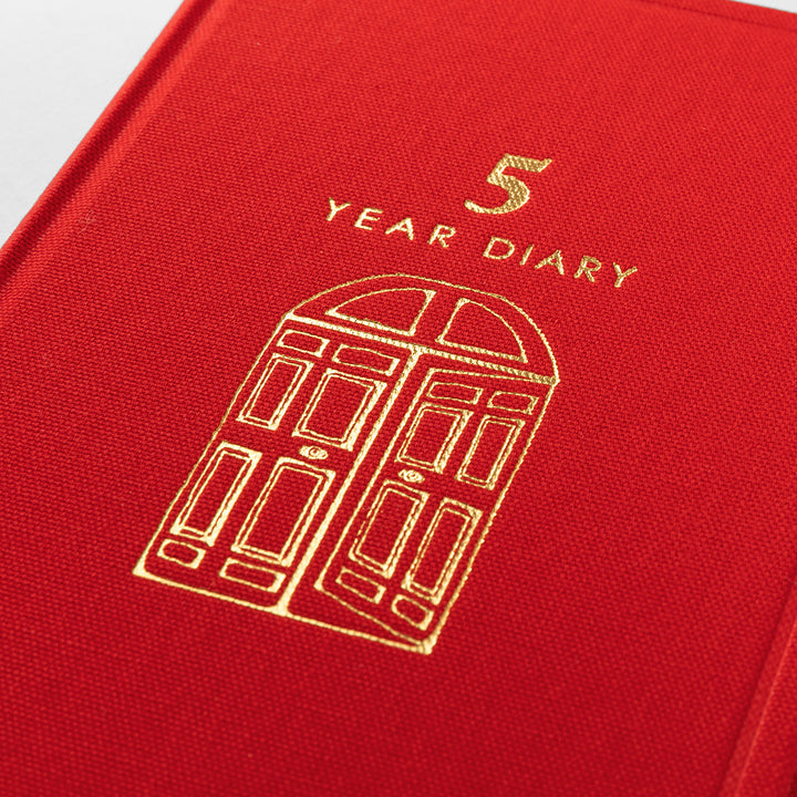 Midori - 5 Year Diary - Gate - Red