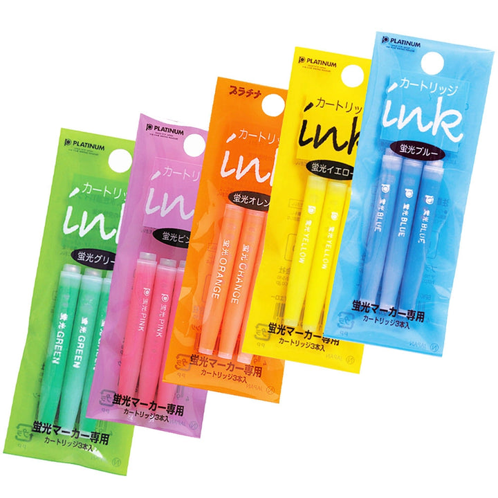 PLATINUM - Preppy Highlighter Ink Refill - Set of 3