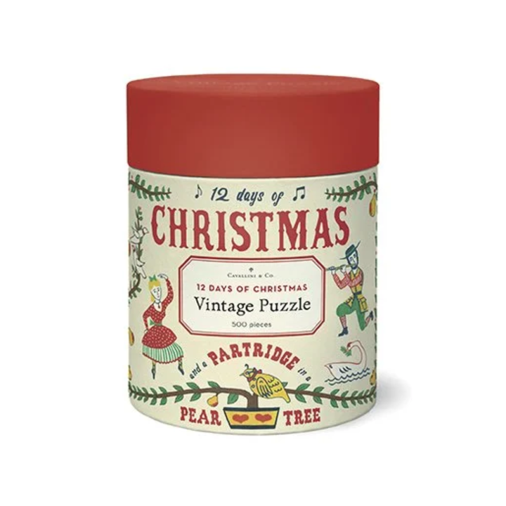 Cavallini & Co - Puzzle - 500 Pieces - 12 Days of Christmas