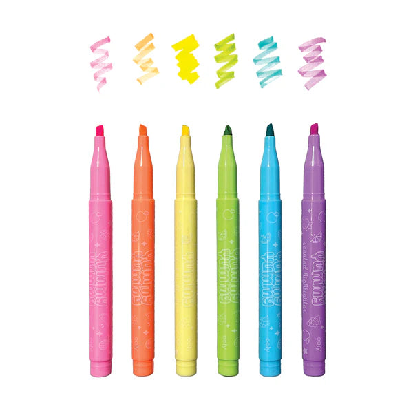 Ooly - Yummy Yummy - Fruit Scented Highlighters - Set of 6