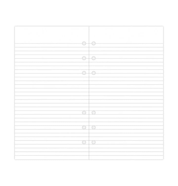 Filofax - Personal Ruled Notepaper - White