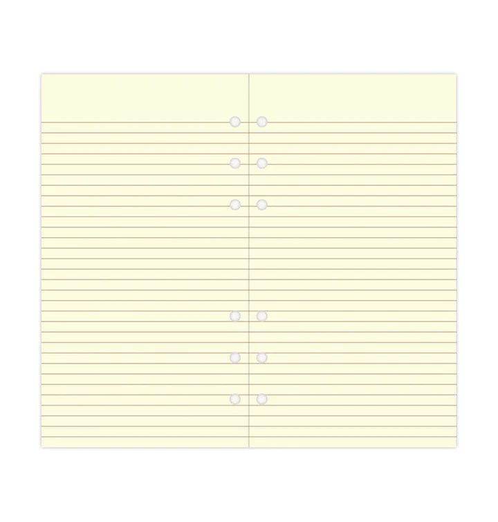 Filofax - Personal Ruled Notepaper - Cotton Cream