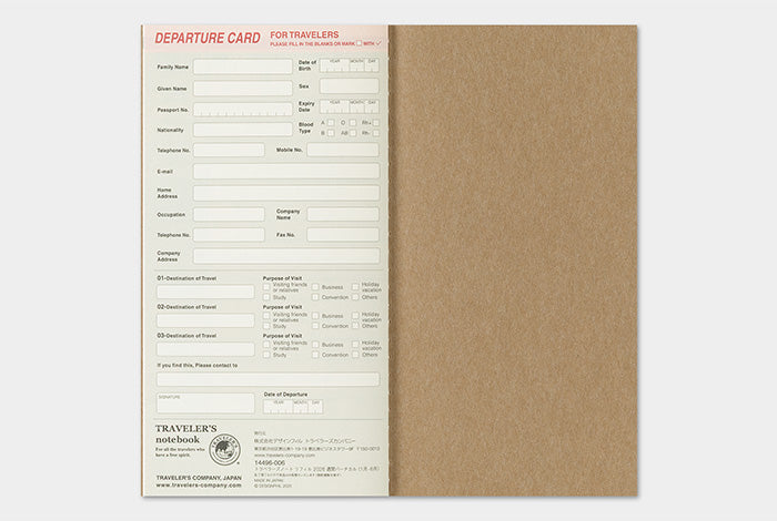 Traveler's Notebook - 2026 Weekly Vertical - Regular Size