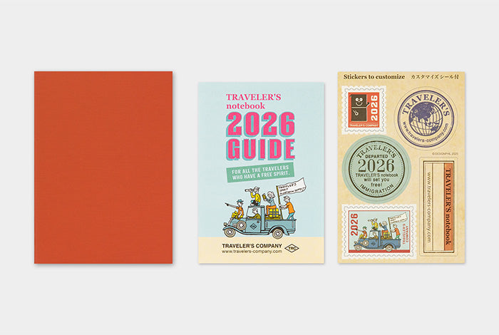 Traveler's Notebook - 2026 Monthly Diary - Passport Size