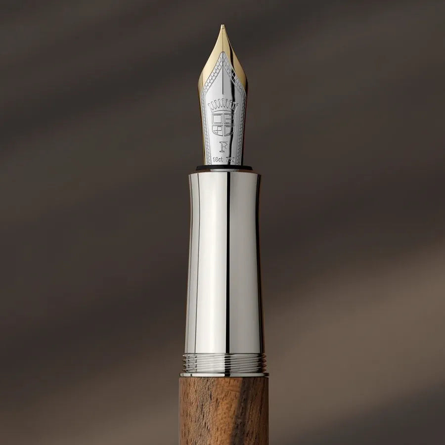 Graf Von Faber-Castell - Magnum Walnut Wood Fountain Pen Gift Set 18K Gold Nib - Fine - Christmas Graduation Retirement Gift Ideas for Friends Families Colleagues Coworkers - Free shipping to US and Canada - Vancouver Buchan&#39;s Kerrisdale Gift &amp; Stationery Store