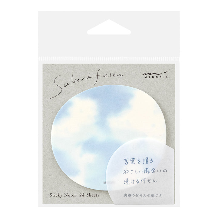 MIDORI - Transparent Sticky Notes | Sky (Light Blue)