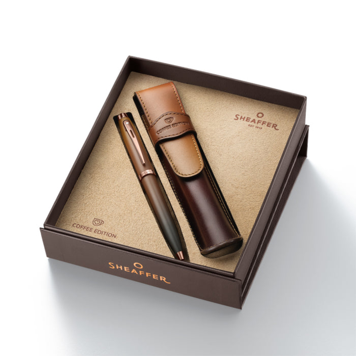 Sheaffer - Rollerball Pen & Pouch Gift Set - Sheaffer 100 Coffee
