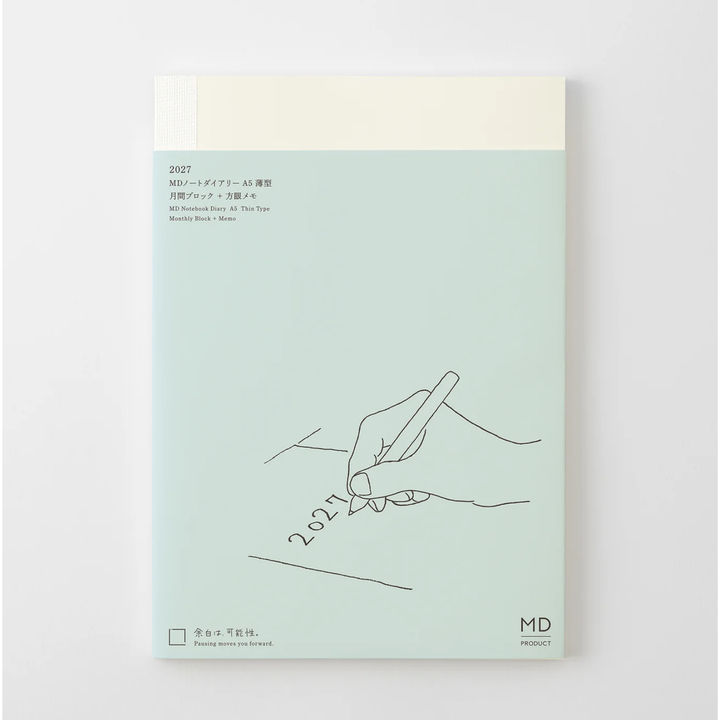 Midori - MD Notebook Diary Thin 2027 - A5