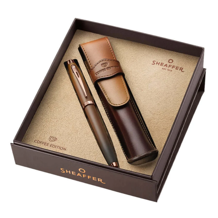 Sheaffer - Fountain Pen & Pouch Gift Set - Sheaffer 100 Coffee