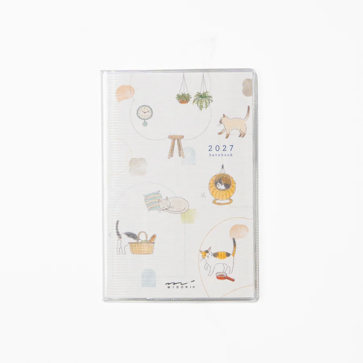 Midori - 2027 Mini Pocket Diary - Cat