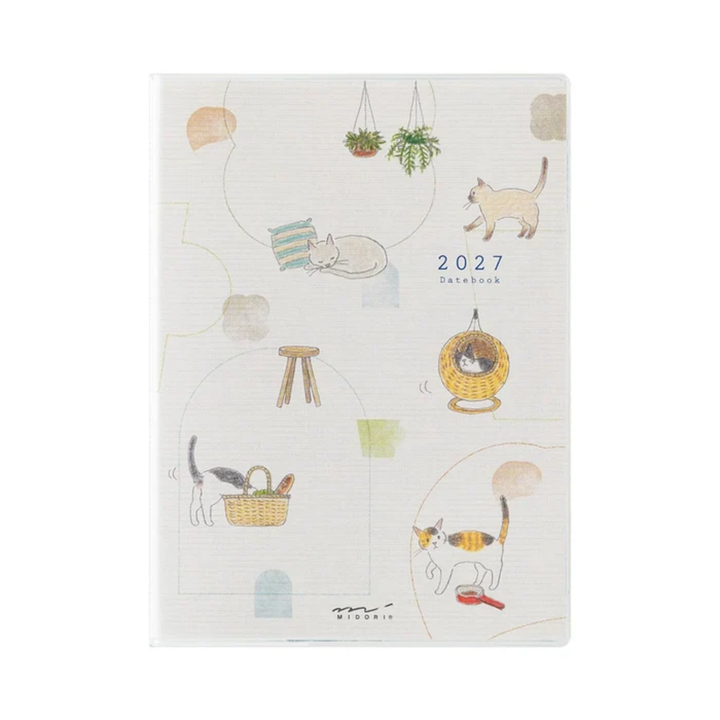 Midori - 2027 Pocket Diary - Cat