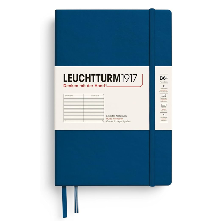Leuchtturm1917 - Paperback Notebook - B6+ - Softcover - Indigo