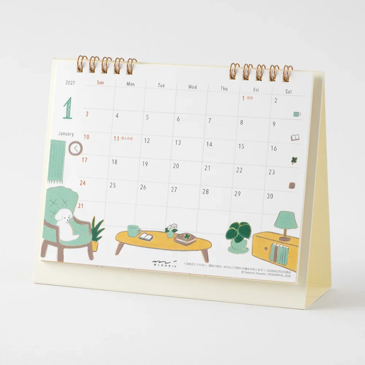 Midori - 2027 Ring Calendar - Dog
