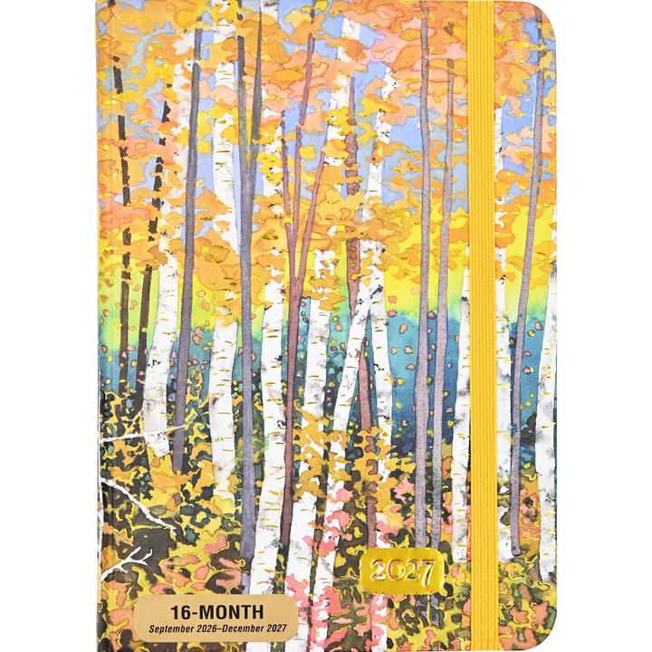 Peter Pauper Press - 2027 Weekly Planner - 16 Months Engagement Calendar - Aspen Forest