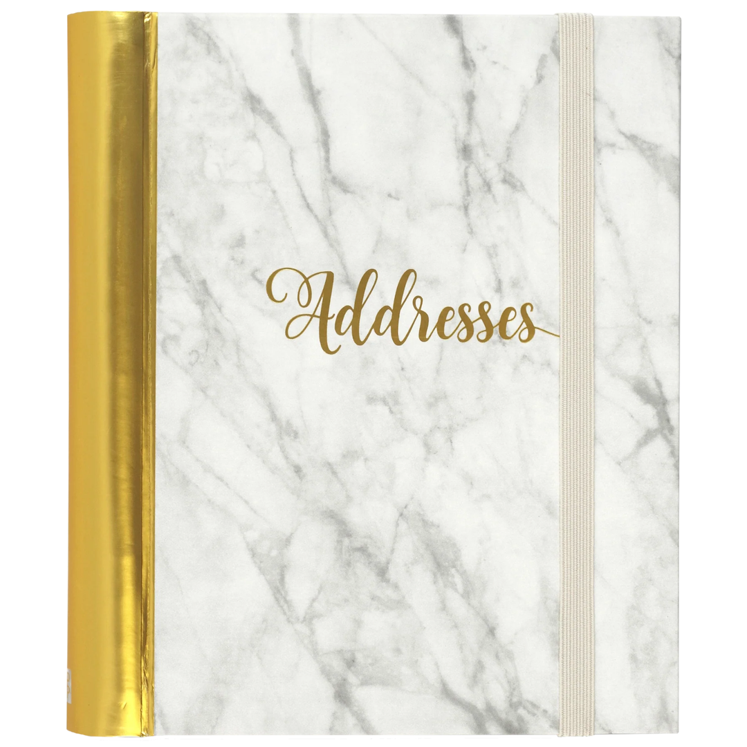 PETER PAUPER - MARBLE ADDRESS LARGE BOOK