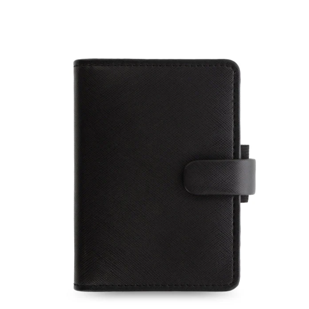 Filofax - 2027 Mini Saffiano Organizer - Week on Two Pages - Black