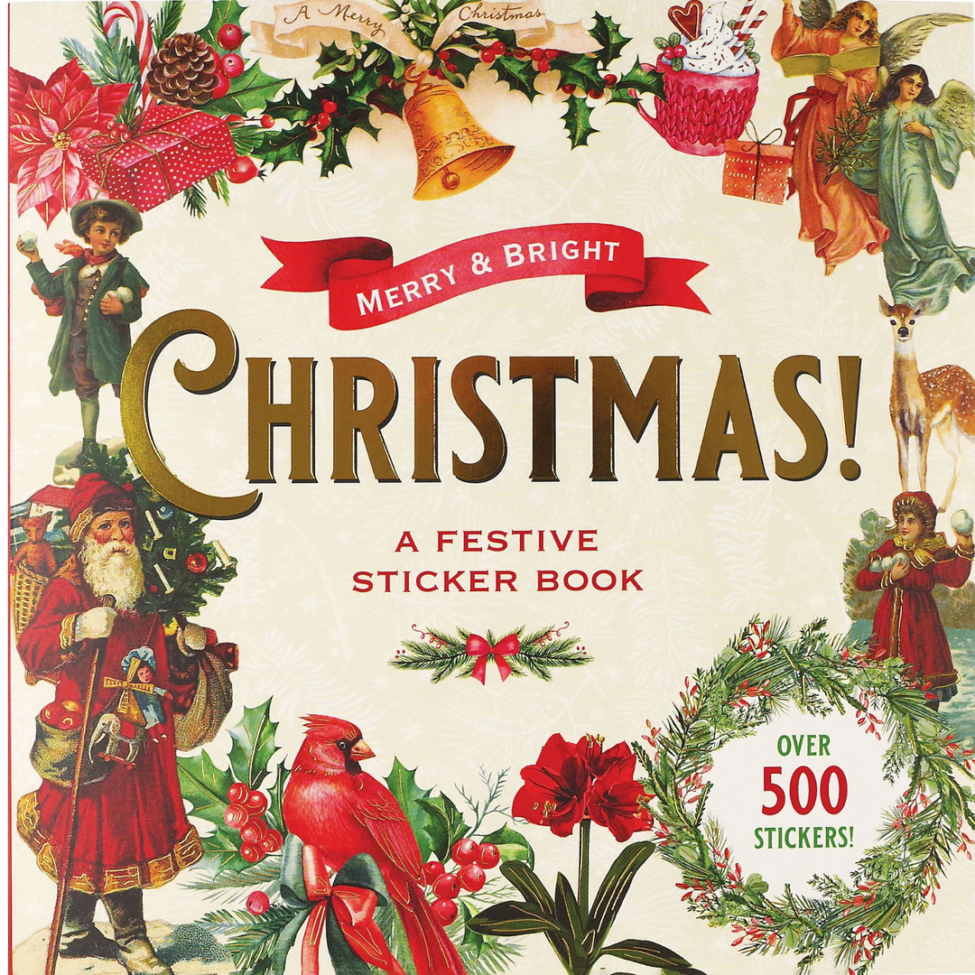 Peter Pauper Press - Sticker Book - Merry & Bright Christmas