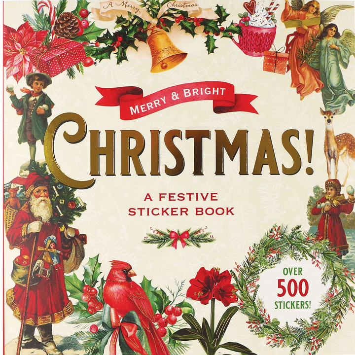 Peter Pauper Press - Sticker Book - Merry & Bright Christmas