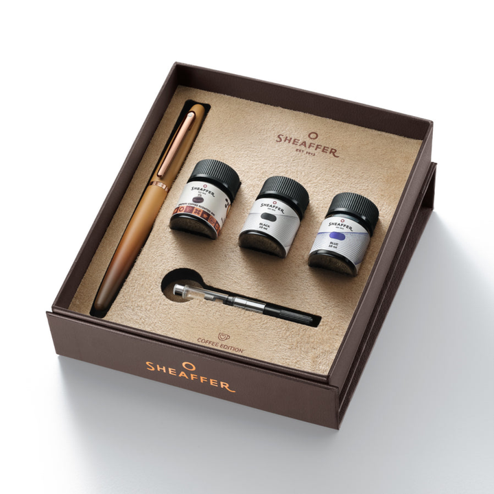 Sheaffer - Fountain Pen & 3x10ML Vial Inks- Sheaffer VFM Coffee