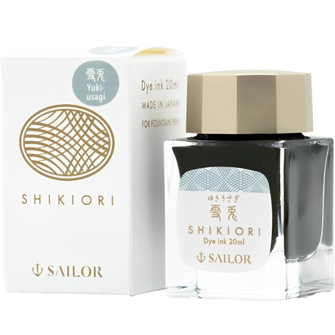 SAILOR PEN – SHIKIORI INK – Bottled Fountain Pen Ink (20ml) – Kusa Asobi: Yuki-Usagi