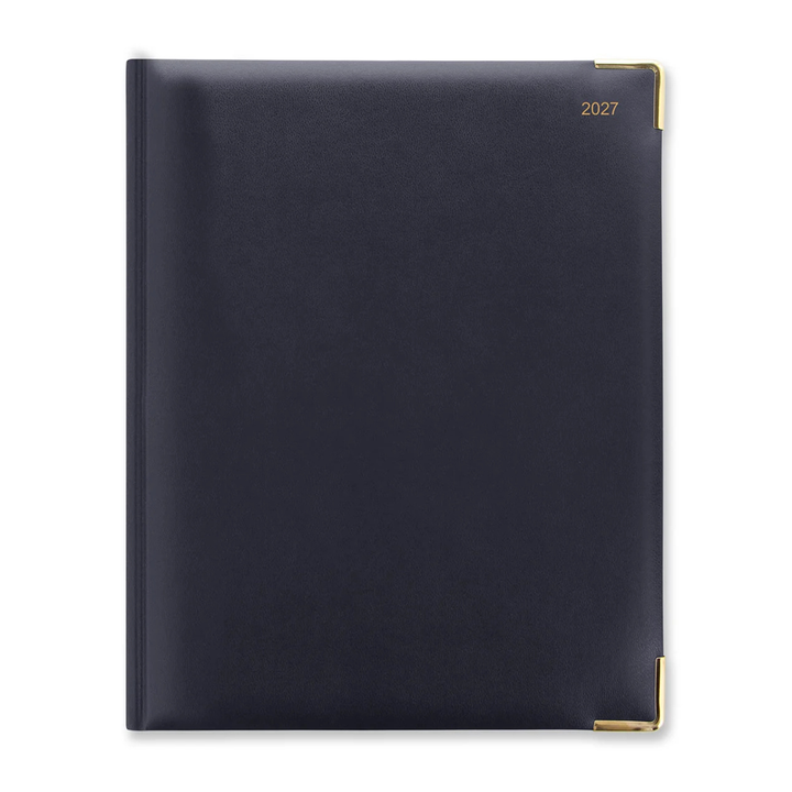 Letts of London - 2027 A4 Classic Quarto Planner - Vertical Week to View - Black (English)
