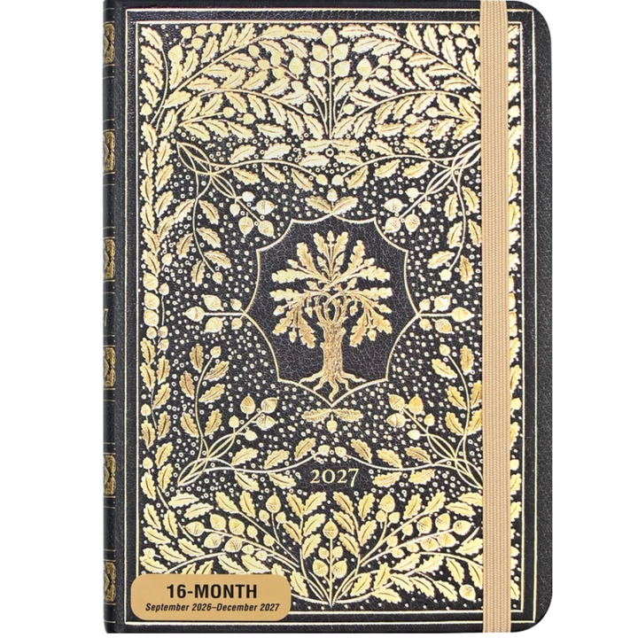 Peter Pauper Press - 2027 Weekly Planner - 16 Months Engagement Calendar - Gilded Tree of Life