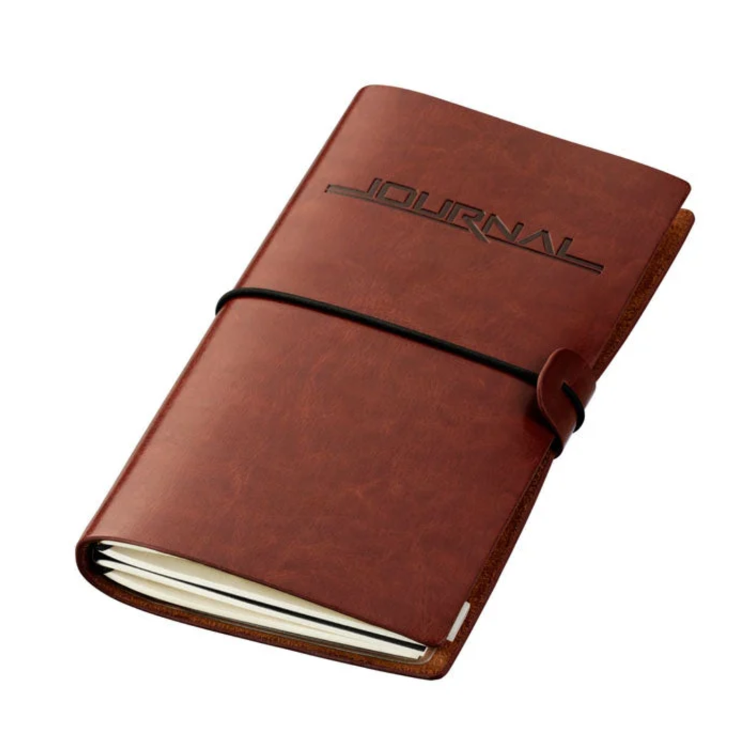 TROIKA - Travel Journal - 2 Notebooks with Leather Cover