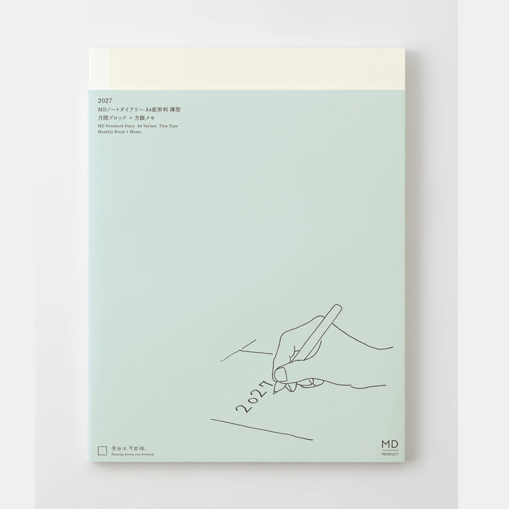 Midori - MD Notebook Diary Thin 2027 - A4