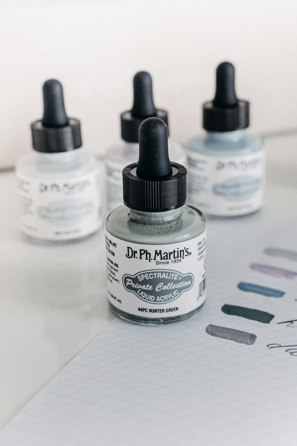 Written Word Calligraphy - Muted Calligraphy Ink - Assorted Colors