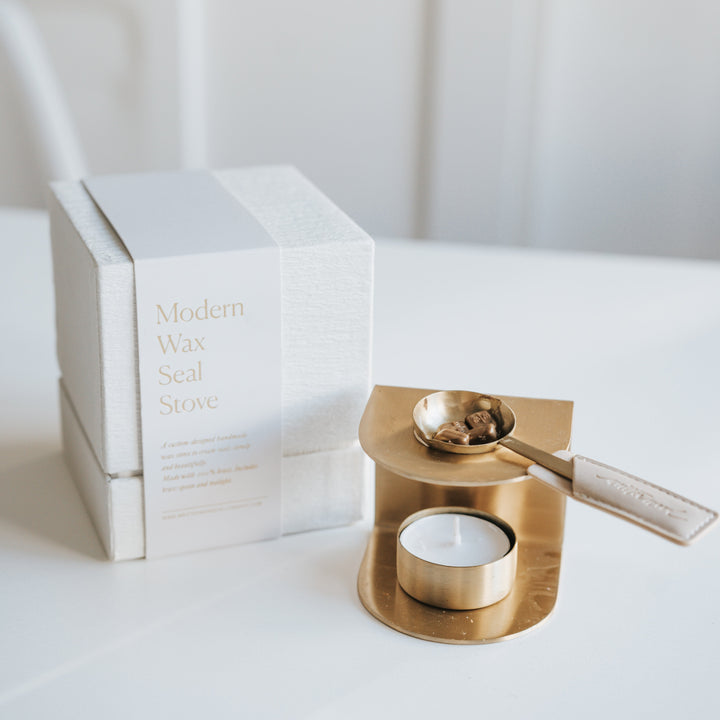 WRITTEN WORD - Wax Seal Stove and Spoon Version 2.0 - Brass