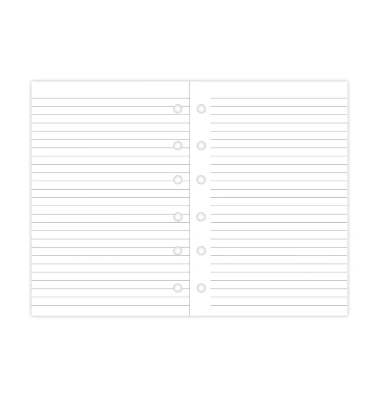 Filofax - Pocket Ruled Notepaper - White