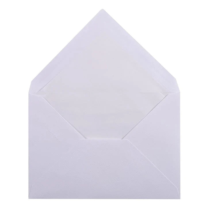 G. LALO - Vergé de France - 4.5 x 6.4 in. Envelopes (Pack of 25) - Extra White