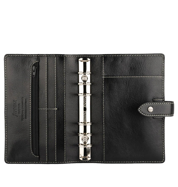 Filofax - Personal Leather Organizer - Malden - Black
