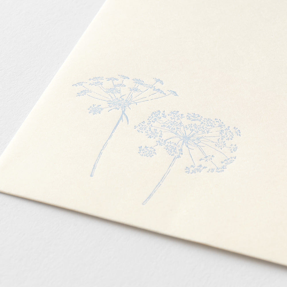 MIDORI - Hanairo Washi Money Envelope | White (Laceflower)